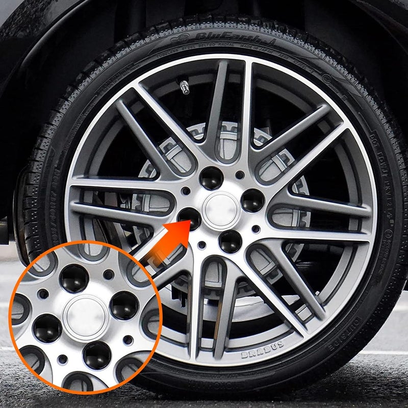 SamWinGear 20PCS Black Lug Nut Covers 21mm Hexagonal Lugnut Cover for Tesla, Car Wheel Center Bolt Nut Caps with Clip Removal Tool Universal Auto Hub Exterior Decoration Protective Cover(21mm/0.82In) - Image 5